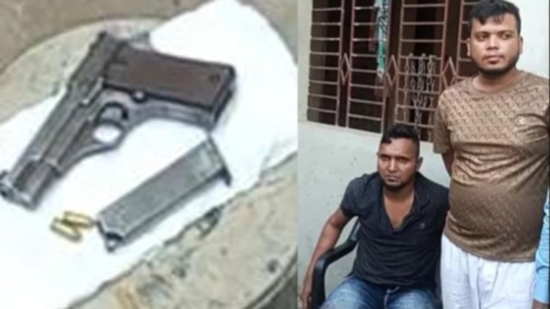 ফতুল্লায় বিদেশি অস্ত্র সহ দুই ভাইকে গণপিটুনি দিয়ে পুলিশে সোপর্দ