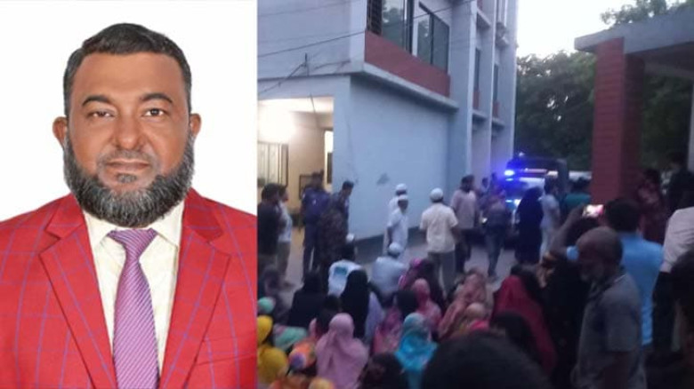 বক্তাবলী ইউপি চেয়ারম্যান রশিদ গ্রেফতার, থানা ঘেরাও