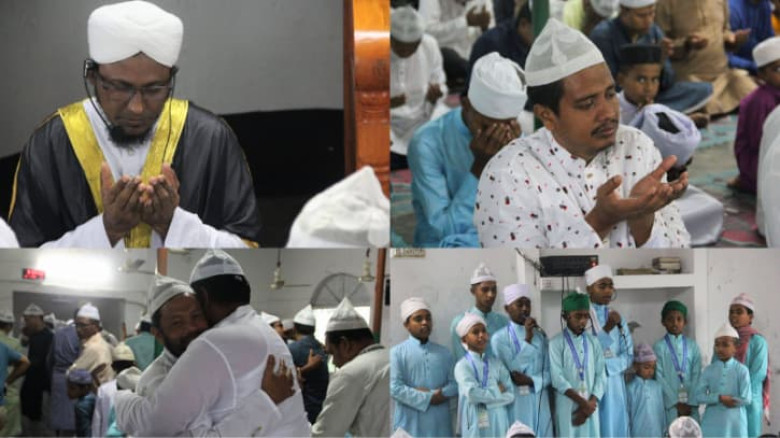 সৌদির সঙ্গে মিল রেখে ফতুল্লায় ঈদ উদযাপন