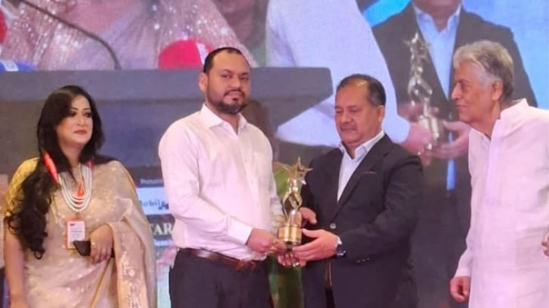 ব্যবসায়িক নেতৃত্বে বিশেষ অবদান রাখায় গ্লোবাল স্টার অ্যাওয়ার্ড পেলেন ব্যবসায়ী সোহাগ